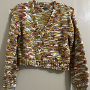 Wild Fable Multicolor Button-Up Cardigan